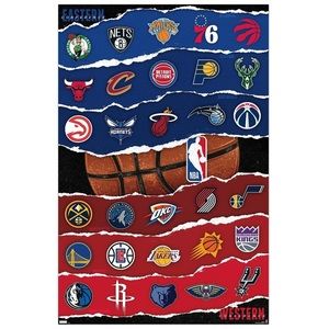 NBA League - Logos 21 Wall Poster